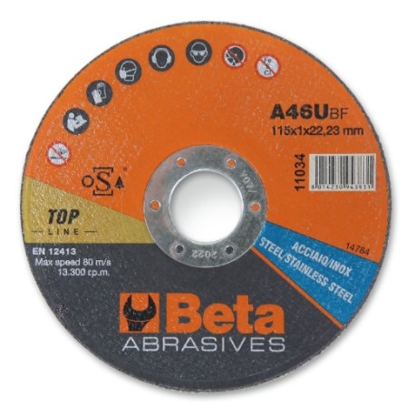 Disco abrasivo de corte para acero 11035 – Beta Tools