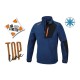 Micro forro polar de tejido elástico con cremallera corta 7654B