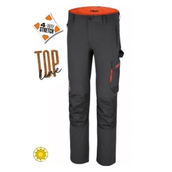 Pantalón ligero de trabajo multibolsillos de tejido elástico 7660G