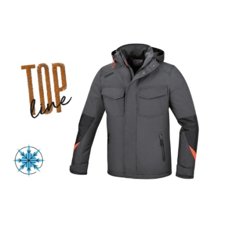 Chaqueta anorak impermeable gris 7670G