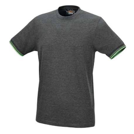Camiseta de trabajo gris melange 150 g/m²