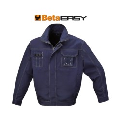 Chaqueta de trabajo en T/C twill 245 g/m2, azul marino 7849BL XXL