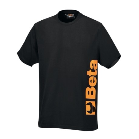 Camiseta de trabajo de algodón negra 150 g/m²