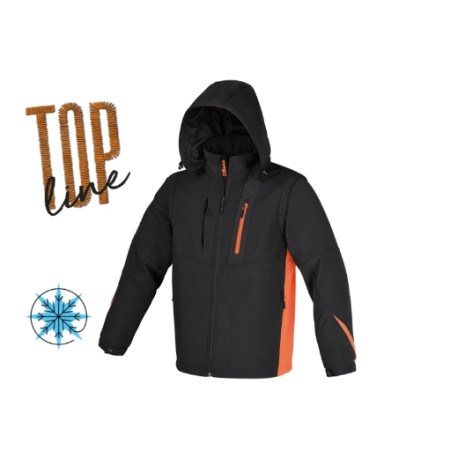 Chaqueta de trabajo softshell con capucha y mangas desmontables 7659N