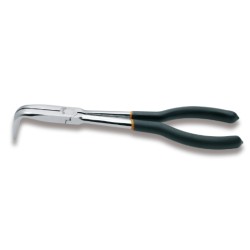 Alicate de bocas semirredondas acodadas 90° muy largas granuladas, co