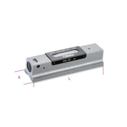 Nivel recto de precisión de hierro fundido con base prismática