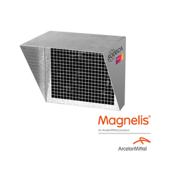 Viseras de impulsión VIS con rejilla y acero Magnelis anticorrosión