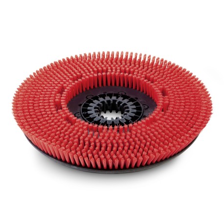 Cepillo Circular Rojo 430 mm – Medio, para Limpieza de Mantenimiento