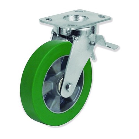 Ruedas Rotantes Giratorias y Fijas QPG7 y QPF7 AEB5  Aluminio y Poli