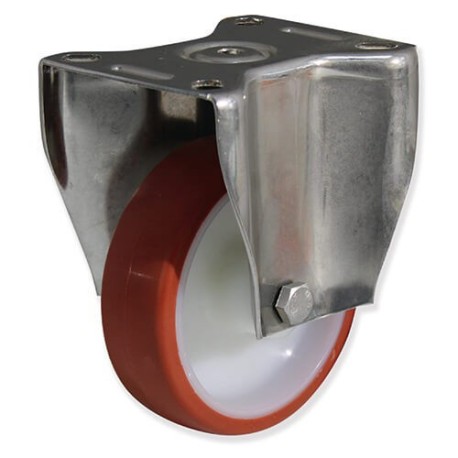 Ruedas fijas FIPF4 con núcleo de nylon y banda de poliuretano