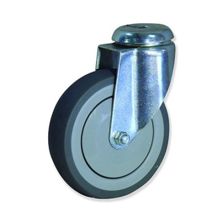 Ruedas PSB3  Plástico/Caucho Elástico con Cojinete a Bolas