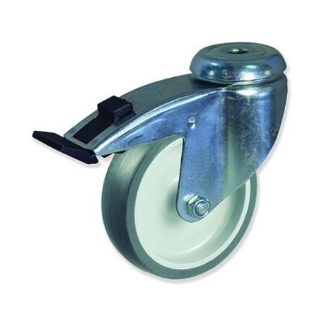 Ruedas STG3 PSL3  Plástico/Caucho Elástico con Cojinete Liso