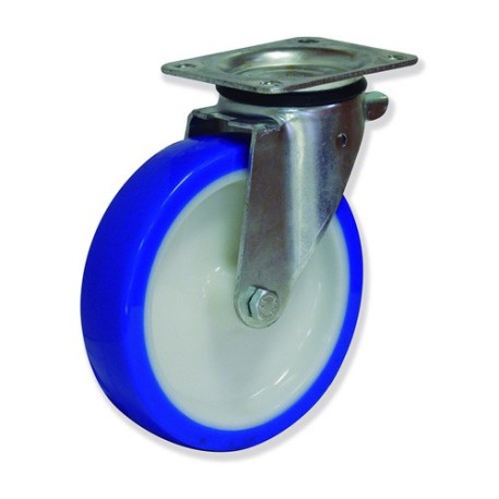 Rueda Modelo M con Soporte de Pletina para Aplicaciones Industriales