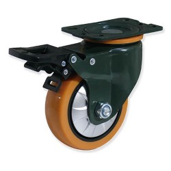 Ruedas giratorias con freno RPG4FD con núcleo de polipropileno y ban