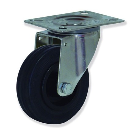 Ruedas Serie PG  Núcleo de Plástico con Banda de Goma para Aplicacio