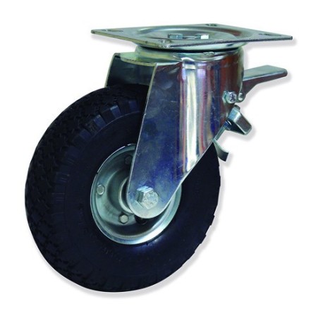 Ruedas EPI  Estampado zincado con banda de poliuretano impinchable