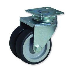 Ruedas PC  Plástico y caucho para desplazamientos suaves