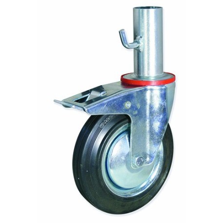 Ruedas Rotantes AAG con Fijación por Adaptador Tubular y Soporte Gira