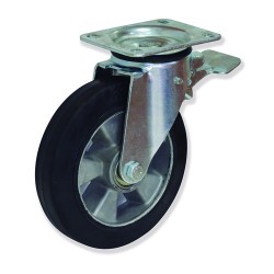 Ruedas rotantes giratorias con freno MPG5 con soporte de pletina