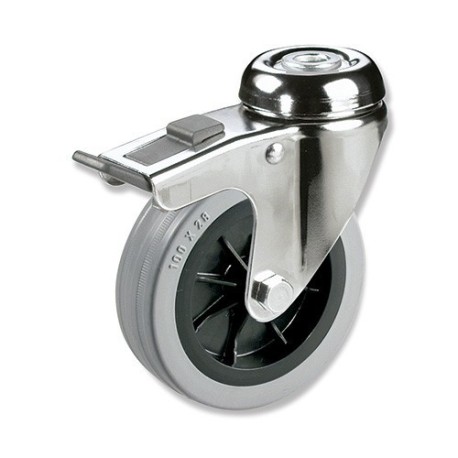 Ruedas PG  Plástico/Goma para movilidad silenciosa