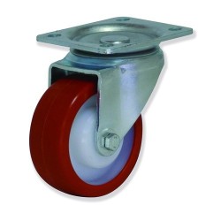 Ruedas rotantes FPG4 y FPF4 con núcleo de nylon y banda de poliuretan