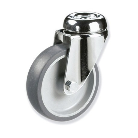 Ruedas Rotantes Modelo B en Acero Inoxidable con Sujeción por Tornill