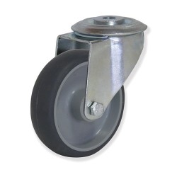 Ruedas Plástico/Caucho PCL4 y PCR4  Modelos Giratorio y con Freno