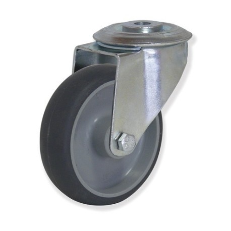 Ruedas Plástico/Caucho PCL4 y PCR4  Modelos Giratorio y con Freno