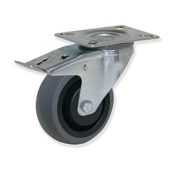 Ruedas Rotantes Giratorias y Fijas MPG4 y MPF4 PCAB4  Plástico y Cau