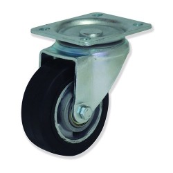 Ruedas Aluminio/Caucho ACB4  Modelos Giratorios, Fijos y con Freno