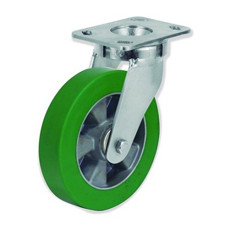 Ruedas Rotantes Giratorias y Fijas QPG7 y QPF7 AEB5  Aluminio y Poli