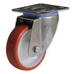 Ruedas giratorias FIPG4 con núcleo de nylon y banda de poliuretano