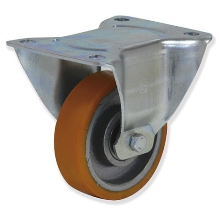 Rueda Modelo FPF4 con Soporte Fijo y Banda de Poliuretano