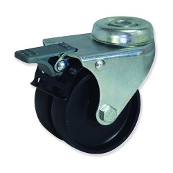 Ruedas PL  Plástico negro para aplicaciones ligeras