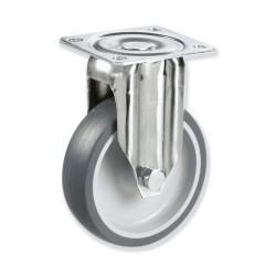 Ruedas Rotantes Modelo B en Acero Inoxidable con Sujeción por Pletina