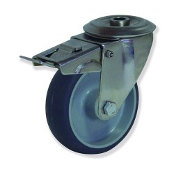 Ruedas Serie PC  Núcleo de Plástico con Banda de Caucho para Cargas 