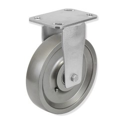 Rueda Modelo QPF6 con Soporte de Pletina y Núcleo de Hierro Fundido