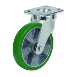 Ruedas Rotantes Giratorias y Fijas QPG7 y QPF7 AEBB5  Aluminio y Pol