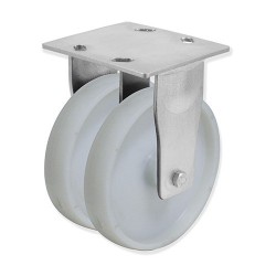 Ruedas Rotantes QD con Rueda Doble y Sujeción por Pletina