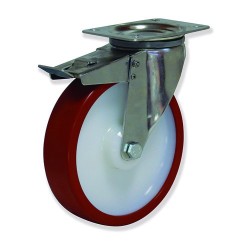 Ruedas giratorias con freno MIPG5FD con núcleo de nylon y banda de p