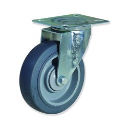 Ruedas Plástico/Caucho Super Elástico PCEB4  Modelos Giratorios, Fij