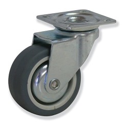 Ruedas Plástico/Caucho BPG1 PCL1  Modelos Giratorios y con Freno