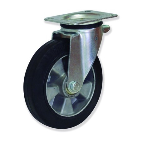 Ruedas rotantes giratorias MPG5 con soporte de pletina