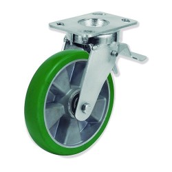 Ruedas Rotantes Giratorias y Fijas QPG7 y QPF7 AEBB5  Aluminio y Pol