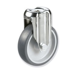 Ruedas Rotantes Modelo B en Acero Inoxidable con Sujeción por Tornill