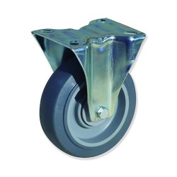 MPF4080 PCEB4  Rotante fijo de 80 mm con rueda de caucho elástico