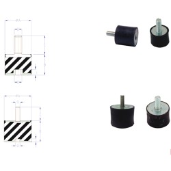 Amortiguador Cilíndrico Silentblock MR de Lesol