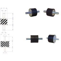 Amortiguador Cilíndrico Silentblock SR de Lesol