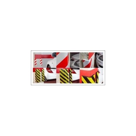 Esquinera Protector Parking Adhesiva B/R 400x75 + 75x15 mm  Normaluz