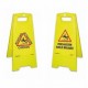 Panel Amarillo ""Precaución Suelo Mojado"" 620 mm de altura  Normalu
